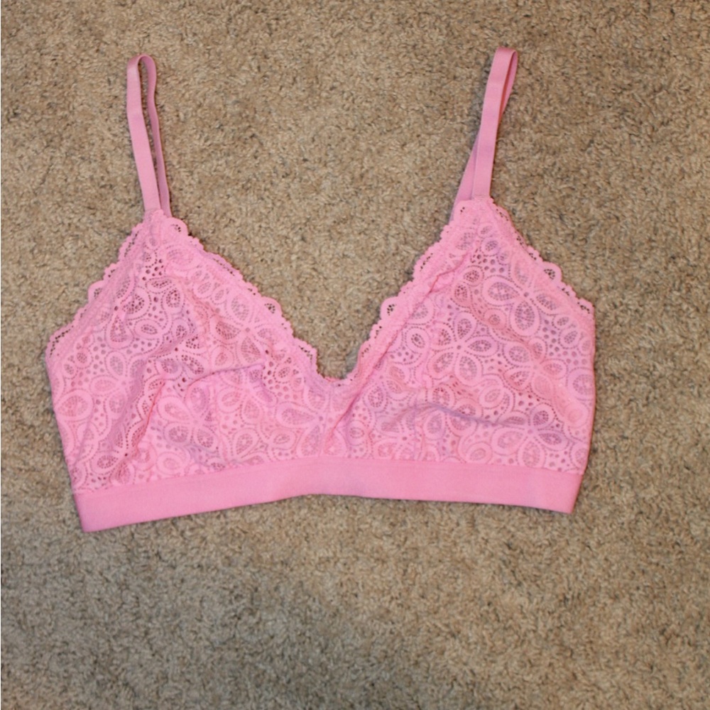 Lace Bralette in Pink